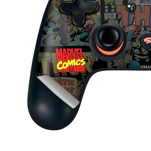Marvel Classic Comics The Mighty Thor Vintage Google Stadia Controller Skin